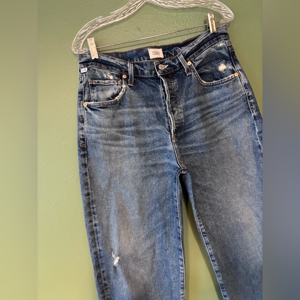 Citizens of Humanity Dylan High-Rise Relaxed Straight-Leg Jeans - Size 29 - Picture 4 of 12